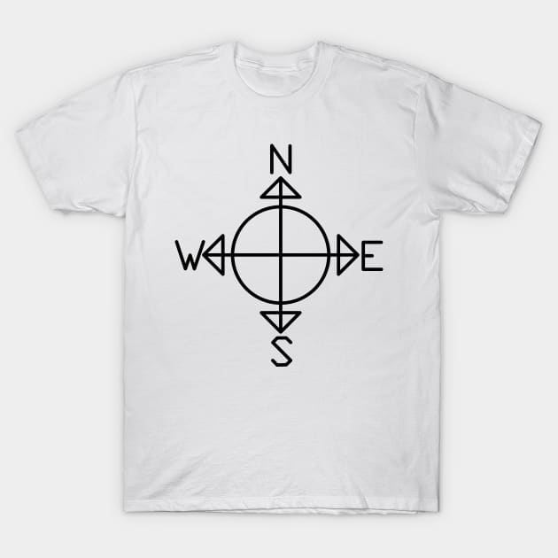 Simple Compass T-Shirt by Lil-Salt